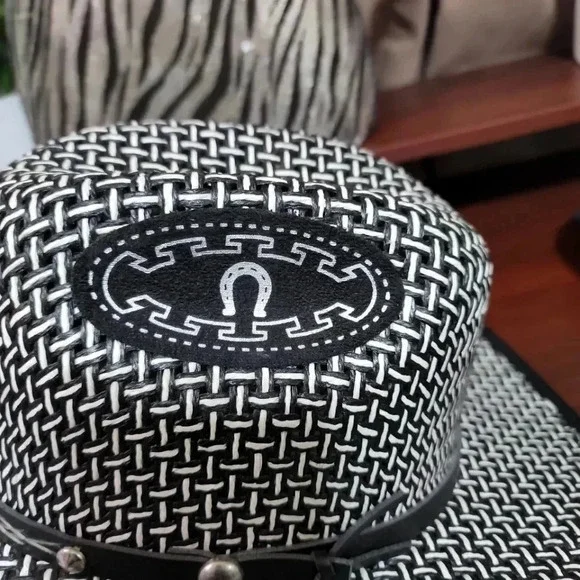 THE Golden West Leather trim Western Hat - Picture 8 of 9